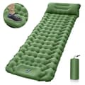 Self-Inflating Camping Mattress: Lightweight Double Sleeping Pad, Compact & Portable Olive Green