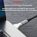 Miniatyrbild 2 av 5: QD-Typ C Magnetisk USB PD-adapter för Magsafe 2 Book Pro Plug Conv
