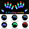 Miniatyrbilde 2 av 5: QD-7 Lysmoduser LED-Hansker Barn, Lysende Hansker, Barn LED F