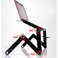 Miniatyrbillede 2 af 4: /QD/Multifunktionelt ergonomisk bærbar mobilt bordstativ til kontorseng Sofa Bærbar bærbar computer foldbart bord til
