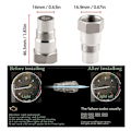 Miniatyrbild 2 av 5: QD-Bil O2 Sensor M18X1.5mm CEL Fix Check Engine Light Eliminator One Size