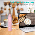 Miniatyrbilde 1 av 4: QU.VARMT SALG Melkeskummer Håndholdt, Elektrisk Visp for Baking, Kaffeskummerkanne, USB Oppladbar, Tre-Hastighetsjustering Melkebobler