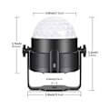 Miniatyrbilde 3 av 5: PartyLight Diskokule med roterende LED-lys og fjernkontroll_qq
