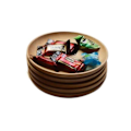 Pikkukuva 2 / 2: /QD/ Pyöreät puiset lautaset - 15 cm - 4 kpl