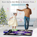 Miniatyrbilde 2 av 5: [QD] Dansematte for barn i alderen 4-8-12, Opplyst dansematte Jule- og bursdagsgaver for 5 år gammel jente Leker alder 6-7, Bluetooth-musikk