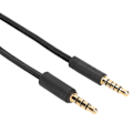 Miniatyrbillede 4 af 5: QU/Gaming Headset Kabel Vævede Hovedtelefoner Ledning med Lydstyrkekontrol og Mute-switch til Logitech G Pro G Pro X G433 G233 Sort
