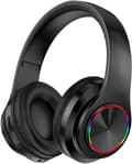 Wireless Bluetooth - Comfortable Firm Headphones - Black