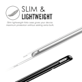 Miniatyrbillede 2 af 5: [QD]4 - Slankt letvægts smart cover stativ etui med gennemsigtig mat bagside og automatisk vågn/sov funktion - Sort