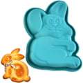Miniatyrbillede 1 af 5: QD-Påskehare Kageform Tærteform, 16 cm Silikone Kageform Bageforme Bageplade til Kage Chokolade Fondant Slik Bageform