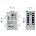 Miniatyrbild 5 av 5: QU)2 x 50 LED batteridrivna ljusslingor med 5 meter mikro silver 3AA