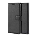 Miniatyrbillede 3 af 5: Huawei P20 Pung Etui Sort Læder Skind Cover_qq