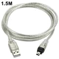 Miniatyrbillede 1 af 5: USB-han til Firewire-stik til mini 4-benet til Firewire-adapterkabel til periferiudstyr, der kun er kompatibelt med denne type adapter