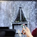 Miniatyrbillede 4 af 5: 3/4/6M USB LED Gardinlamper Guirlande til Nytår 2025 Jul Bryllup Fødselsdag Soveværelse Ramadan Boligindretning Varm Hvid 3x2M 200LED˜QD