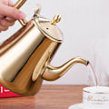 Miniatyrbillede 3 af 5: Tekande i rustfrit stål, 1L Tekande med aftagelig infuser_nzywtb
