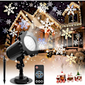 Miniatyrbilde 1 av 4: #QD#Lys Snowflake Juleprojektor LED IP65 Utendørs- og innendørsprojektor Lysdekorasjon, jul, bryllup