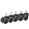 Kontorsstol Hjul, 5-pack passar IKEA stol (10mm x 22mm) Kraftiga-FA-