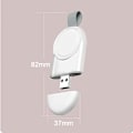 Miniatyrbilde 5 av 5: [QD] Apple Watch trådløs lader - perlehvit (med grå hengende spenne)