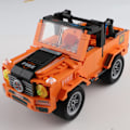 Miniatyrbild 1 av 4: QU/Klassisk kreativ programmeringslåda, bygg din egen leksak, barns byggsats, programmeringsjeepleksak - orange