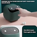 Miniatyrbild 5 av 5: [QD] Sweet Mini Desktop Trash Can Double Push Trash Can with Lid Suitable for Multi-Scene Trash Can