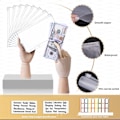 Miniatyrbillede 4 af 4: Budgetmappe A6 i Marmor med Kontantkuvert, Udgiftsmonitor Notesbog Sort˜QD