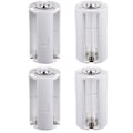 Miniatyrbillede 1 af 5: QD-4 stk 3x AA til D-størrelse Batteriadapter Konverter