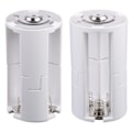 Miniatyrbillede 3 af 5: QD-4 stk 3x AA til D-størrelse Batteriadapter Konverter
