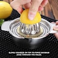 Miniatyrbillede 3 af 5: [QD] Citruspresser Manuel Citronpresser Rustfrit Stål 304 Multifunktionel Orange Håndpresser