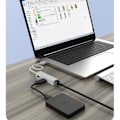Miniatyrbild 4 av 4: \"QD\" USB A till 3 x USB A och RJ45 Ethernet LAN-adapterkabelhubb Mac USB-A nätverkskabel för bärbar dator, PC, MacBook