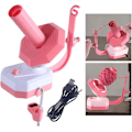 Miniatyrbilde 5 av 5: Lett Automatisk Garnvinde for Sytilbehør Strikkere, Rosa