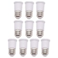 Pikkukuva 2 / 2: 10 kpl E27 - E27 LED-lampun jatkojohto joustava lampun jatkoadapteri (6,50X3,60X3,60CM, valkoinen)