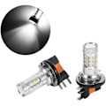 Pikkukuva 4 / 4: \"QD\" 2 kpl 80W H15 LED-lamput Valkoiset Auton Ajovalot LED-päiväajovalot