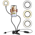Pikkukuva 1 / 5: Selfie-rengasvalo LED-lampuilla ja säädettävällä pidikkeellä_qq