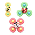 Pikkukuva 1 / 5: 3 kpl Vauvan Imu Kuppi Pyörivät Lelut Fidget Spinner Kylpylelut Monivärinen˜QD
