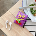 Miniatyrbillede 3 af 5: [QD] Sødt etui til AirPods 2./1. generation, 3D TKchips design silikoneetui beskyttende stødabsorberende beskyttelse med nøglering til AirPods EaREuds