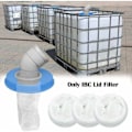 Pikkukuva 3 / 4: QU/Ulisem Nylon-suodatin 1000 litran IBC-säiliöön, IBC-säiliön kannen liitin nylon-suodattimella.