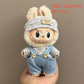 Miniatyrbild 1 av 7: ONLY CLOTHES Söt V1 V2 LABUBU Blind Box Hänge Docka DIY Klä upp Kostym Litet Monster Haklapp Byxor Babykläder Från LBB-60