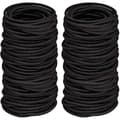 100 st Elastiska Hårband, 2mm Elastiska Hårsnoddar Hästsvanshållare, Bulk Hårsnoddar Utan Metall Skonsamma Elastik för Kvinnor Män Flickor Barn (Sv...