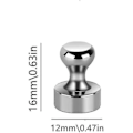 Miniatyrbillede 3 af 3: [QD] Neodym Magneter Stærke Trykknapper Koniske Stifter