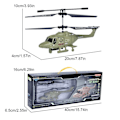 Miniatyrbillede 4 af 4: QU/Helikopter Fjernstyret indendørs Mini Helikopter Legetøj, Fjernstyret Rc Helikopter, Fly, Gave Grøn