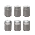 12 st kryddburkar i metall, peppar, socker, pulver, köksredskap, hushåll, utomhusgrill, MSG-krydda silver M-FO-