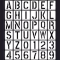 Pikkukuva 1 / 4: Kirjain- ja numeromallit Art Craft Stencils Kit_qq