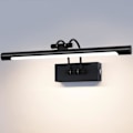 Miniatyrbild 1 av 5: [QD] Vägglampa för badrumsspegel, 40 cm, 9 W, dimbar, 3 färgtemperaturer, svart