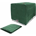 Miniatyrbillede 1 af 4: #QD#IBC Tanklås Presenning Vandtank Låg, IBC 1000 L Container Låg Vandtank Låg, Støvtæt Anti-UV Regntæt IBC Beskyttelseslåg
