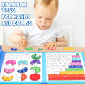 Miniatyrbild 5 av 7: Montessori Matematik Primära Magnetiska Bråkplattor Magnetiska Bråk Pedagogiska Leksaker Lämpliga För Förskoleutbildning Leksaker Dinosaur