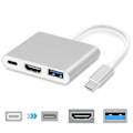 Pikkukuva 1 / 5: [QD] Typ-C - USB-C 4K HDMI USB 3.0 3-in-1 Hub -adapterikaapeli Apple Macille