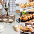 Miniatyrbilde 4 av 5: Røredispenser i rustfritt stål med stativ for kakeringer, muffins, pannekaker, baking*QN