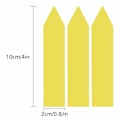 Pikkukuva 4 / 5: Kasvien nimilaput / Kasvikyltit helppoon kasvien tunnistamiseen - 100 kpl Keltainen Gul 10x2 cm