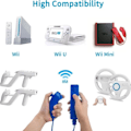 Miniatyrbillede 4 af 4: \"QD\" Kompatibel med Wii Controller Sæt Motion Plus, Bulk Mørkeblå