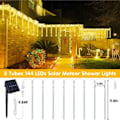 Miniatyrbild 3 av 5: Tree Lighting Solar – Hanging Light Chain for Trees Meteor_qq
