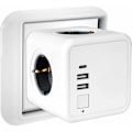 Pikkukuva 1 / 4: #QD# Useita USB-pistorasioita, Cube Wall -jatkojohto 4 pistorasiaa 2 USB-virtalähteellä, 1 Type C -portti, 7 in 1 USB-virtalähde kytkimellä, USB-seinäjatkojohtolaturi kotiin,